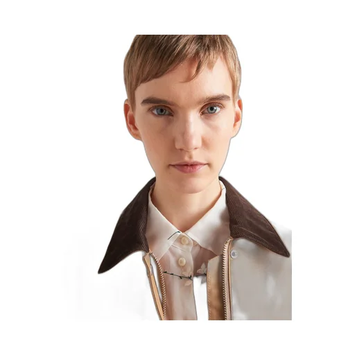 Technical canvas blouson jacket