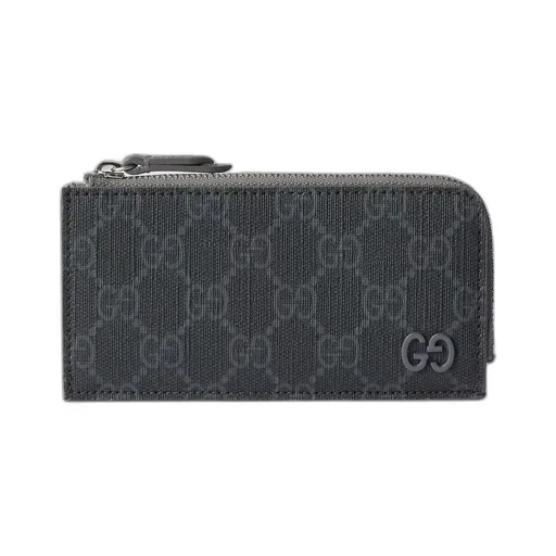 GG zip card case with GG detail