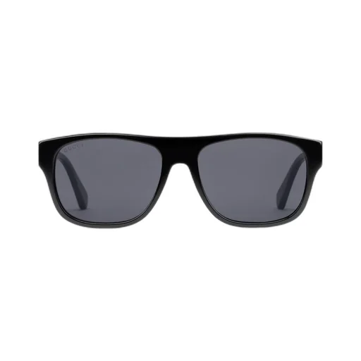 Rectangular-frame acetate sunglasses