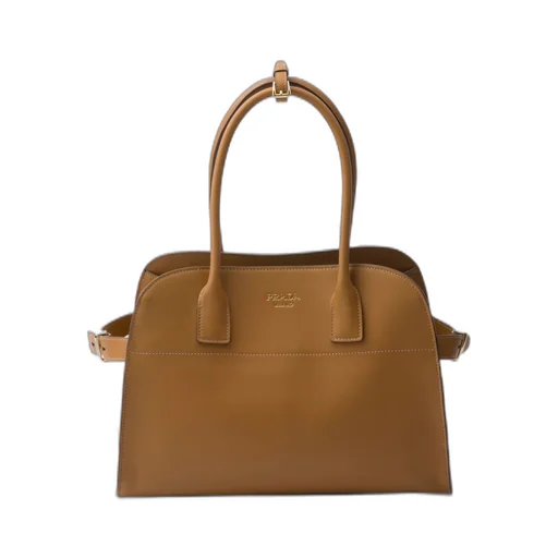 Medium leather tote bag