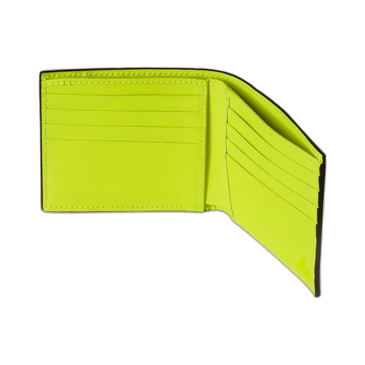 GG rubber-effect bi-fold wallet
