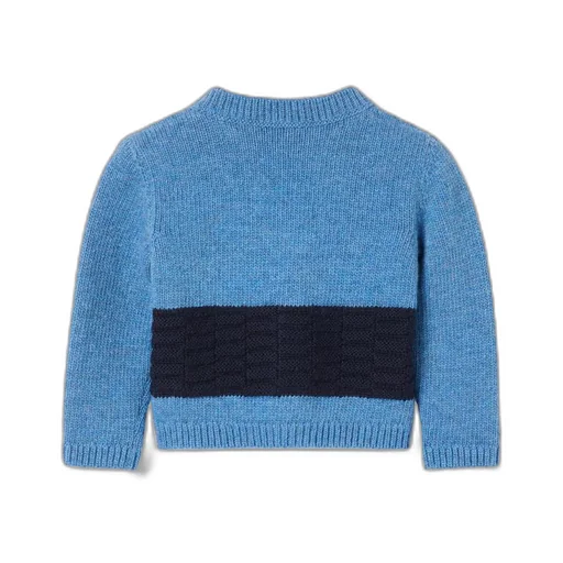 Baby embroidered wool cardigan
