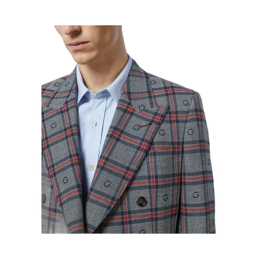 G check wool jacket