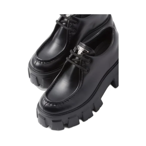 Monolith brushed leather lace-up shoes
