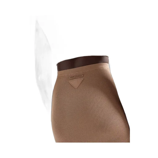 Long silk knit skirt