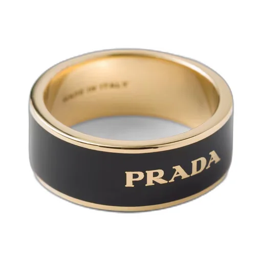 Enameled metal ring