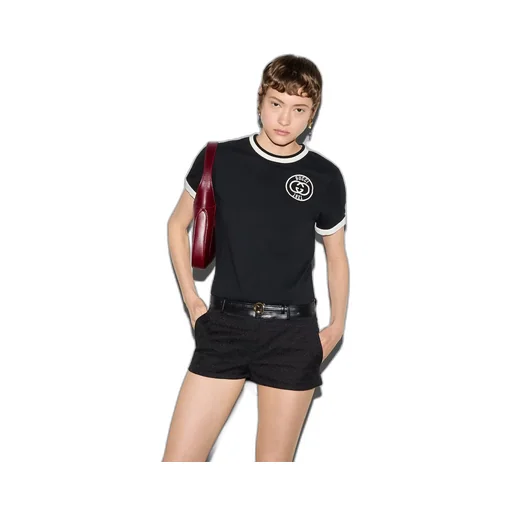 Cotton jersey T-shirt with embroidery