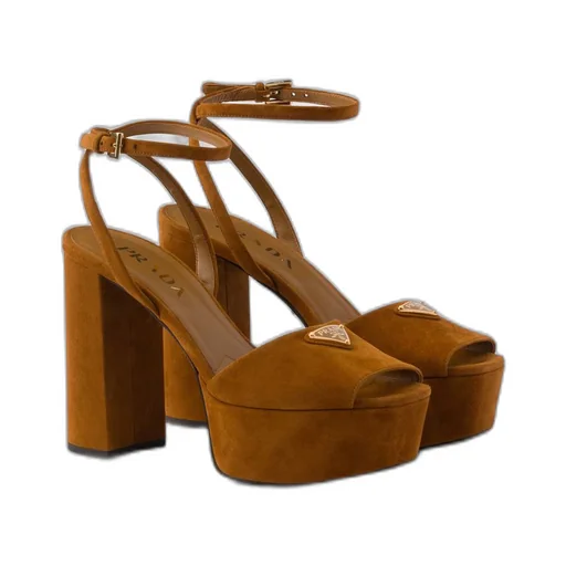 Suede platform sandals