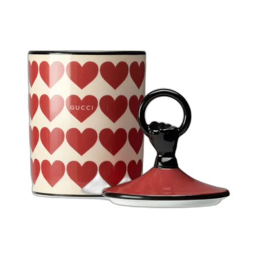 Gucci hearts print candle, Freesia scent