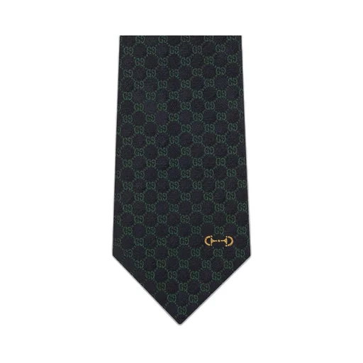 GG silk jacquard tie