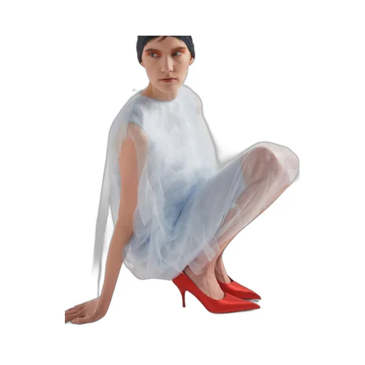 Satin pumps