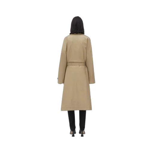 Leather Coat With Check Lining