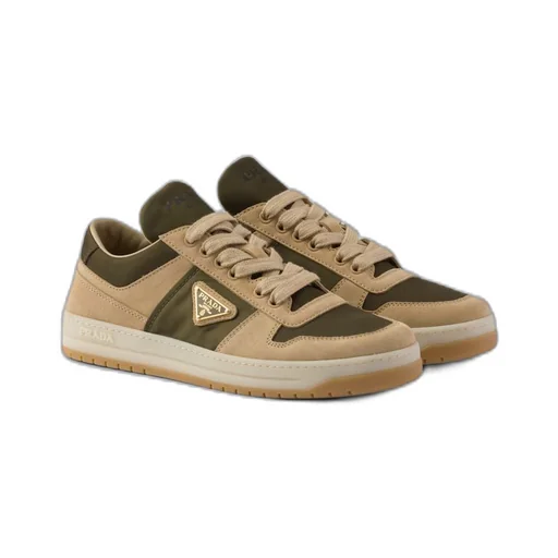 Downtown suede and Re-Nylon sneakers