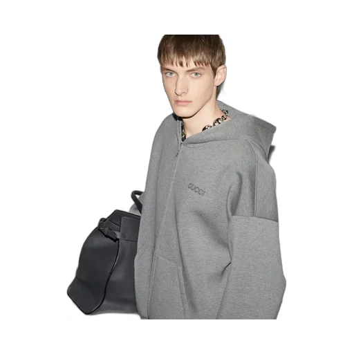 Viscose jersey sweatshirt with embroidery