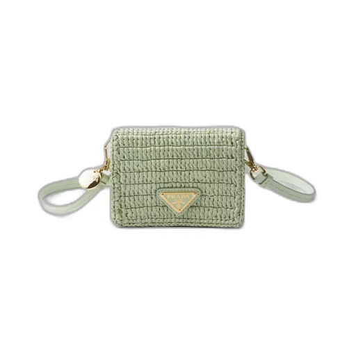 Crochet card holder with shoulder strap