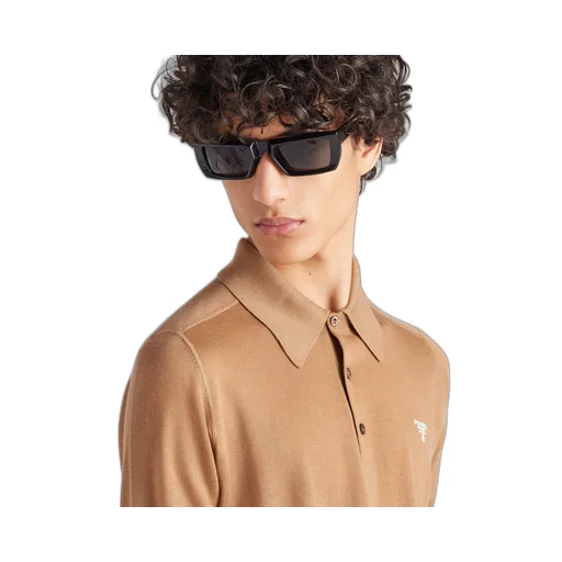 Cashmere polo shirt