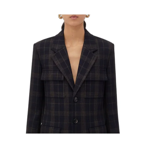 Checked Cotton Mouline Jacket