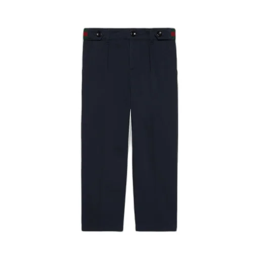 Children's stretch cotton trousers with Web