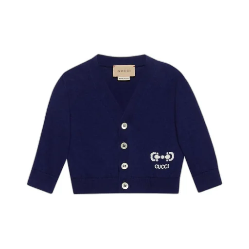Baby cotton cardigan with Horsebit