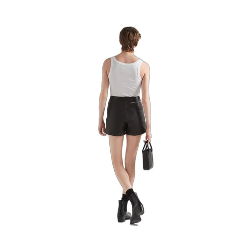 Leather shorts