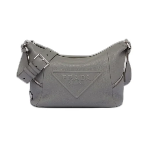 Leather bag with shoulder strap