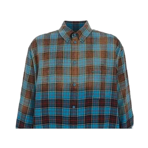 Check Flannel Oversized Long Sleeve Shirt