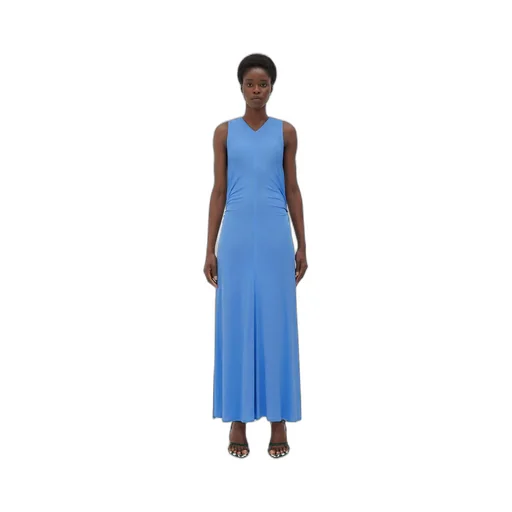 Viscose Jersey Long Dress With Knot Ring