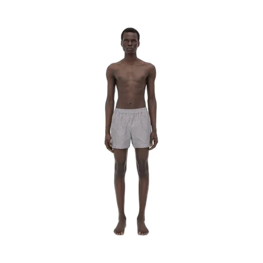 Cotton And Nylon Intreccio Swim Shorts