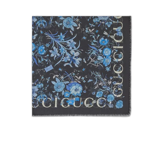 Floral Gucci print shawl