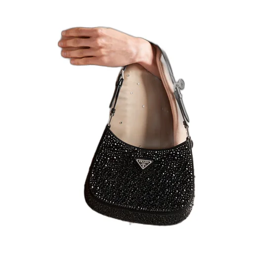 Prada Cleo satin bag with crystals