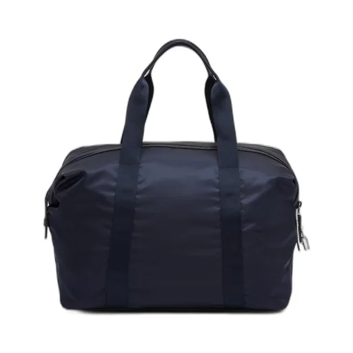 Re-Nylon and Saffiano leather duffle bag