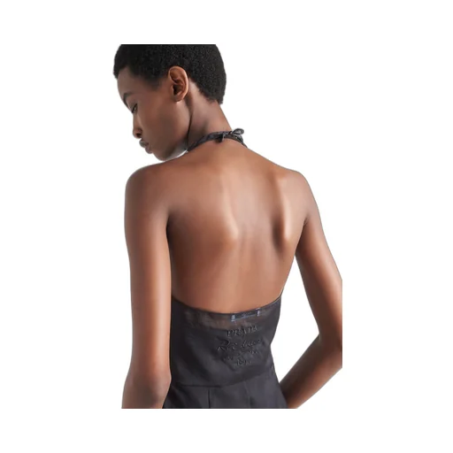 Re-Edition 1995 organza halter dress