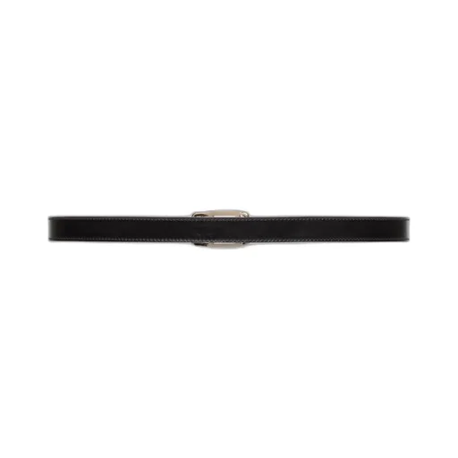 Thin belt with Double G buckle