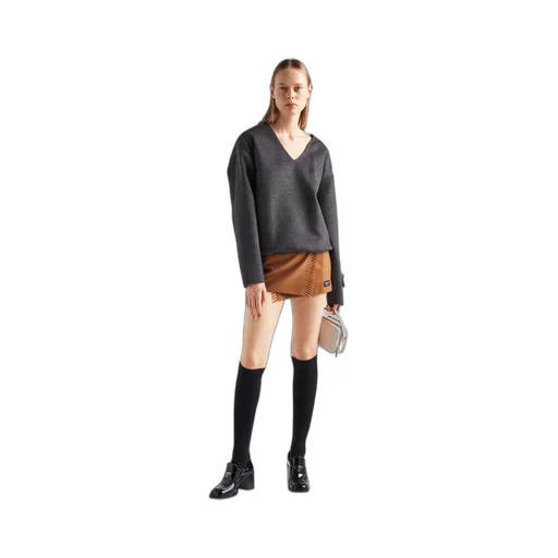 Cashgora top with pouch