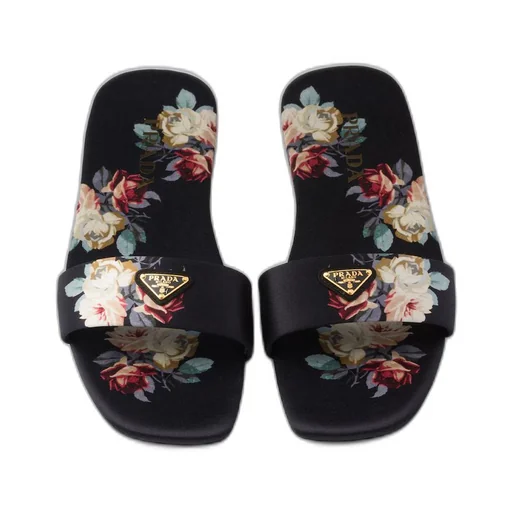 Printed satin slides
