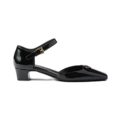 Patent leather pumps
