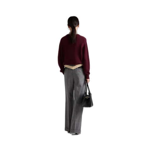 Wool and cashmere crew-neck sweater