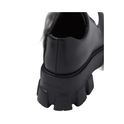 Monolith brushed leather lace-up shoes
