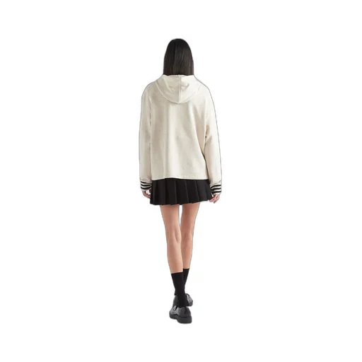 Oversized cotton fleece hoodie