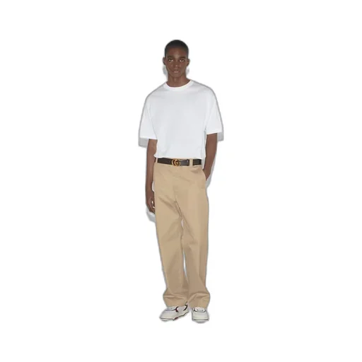Cotton jersey T-shirt with embroidery