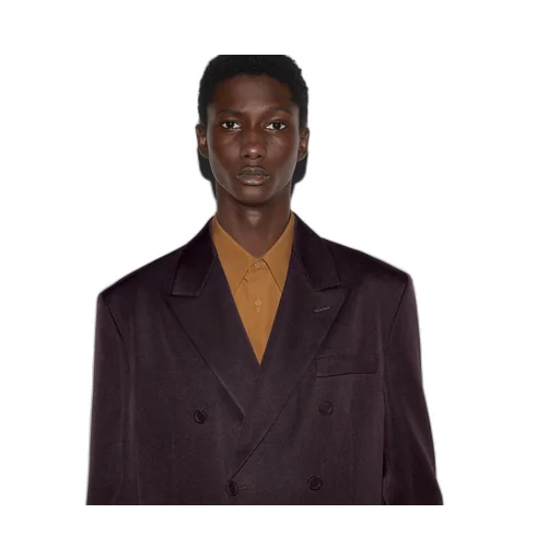 Double-breasted wool jacket
