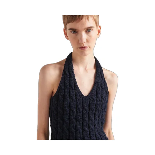 Wool halter top