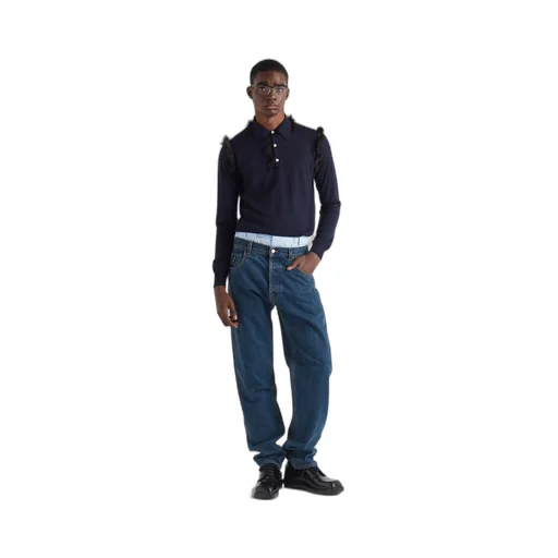 Five-pocket denim jeans