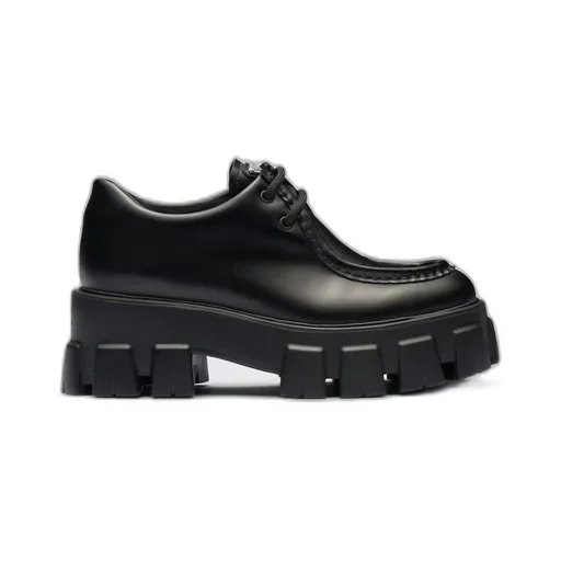 Monolith brushed leather lace-up shoes