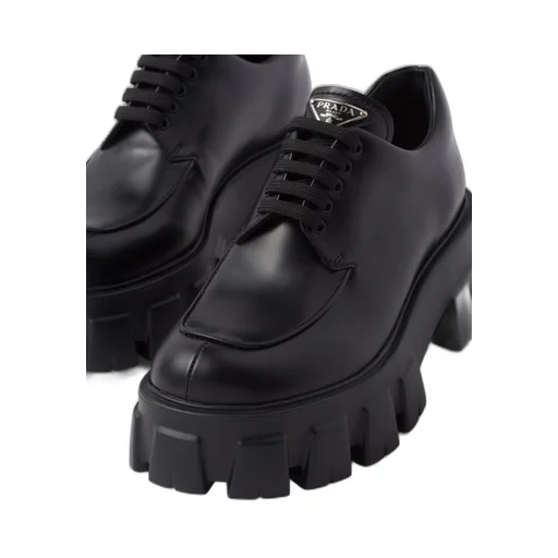 Monolith brushed leather lace-up shoes