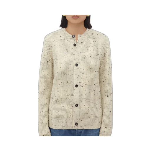 Textured Wool Rib Oversized Cardigan