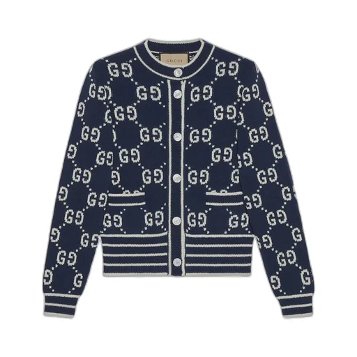 GG cotton jacquard cardigan