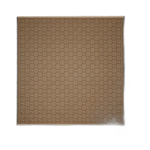 GG silk cotton jacquard shawl
