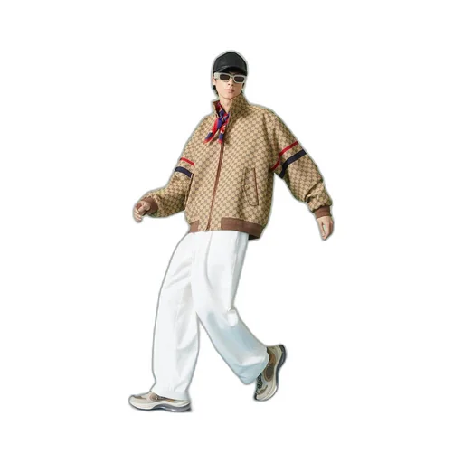 GG cotton canvas zip jacket
