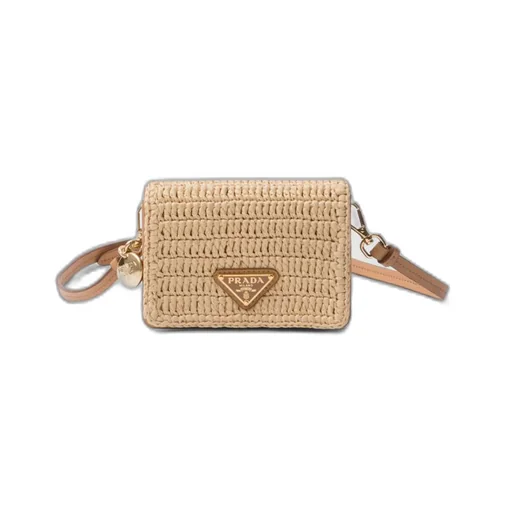 Crochet card holder with shoulder strap